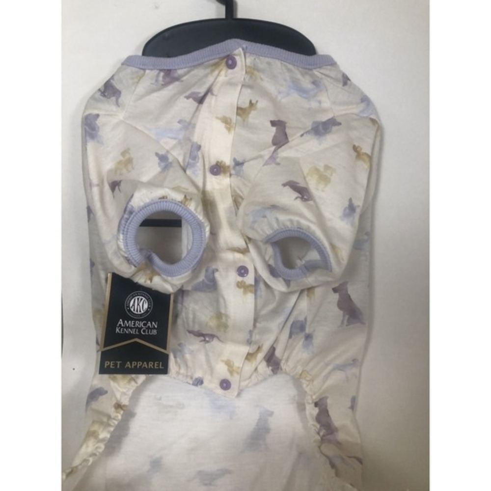 American Kennel Club‎ Dog Apparel Spring Outfit Purple Beige Size L NEW